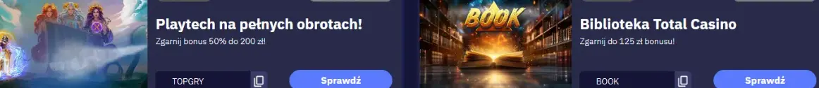 Rodzaje automatów dostępnych TOTAL CASINO PL
