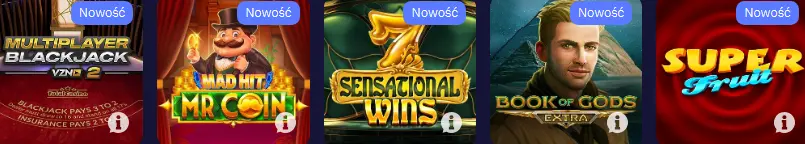 Oferta Gier w TOTAL CASINO PL
